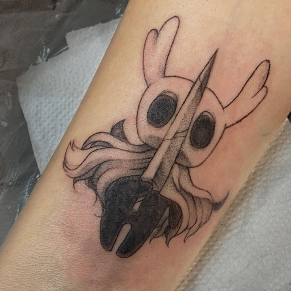 Tatuagem Geek fine line CAVALEIRO extra