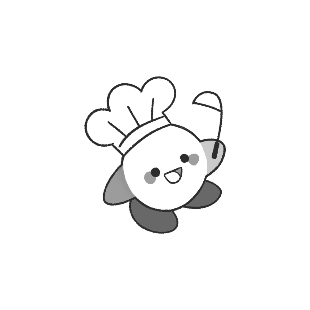 Tatuagem Geek fine line KIRBY_COZINHEIRO