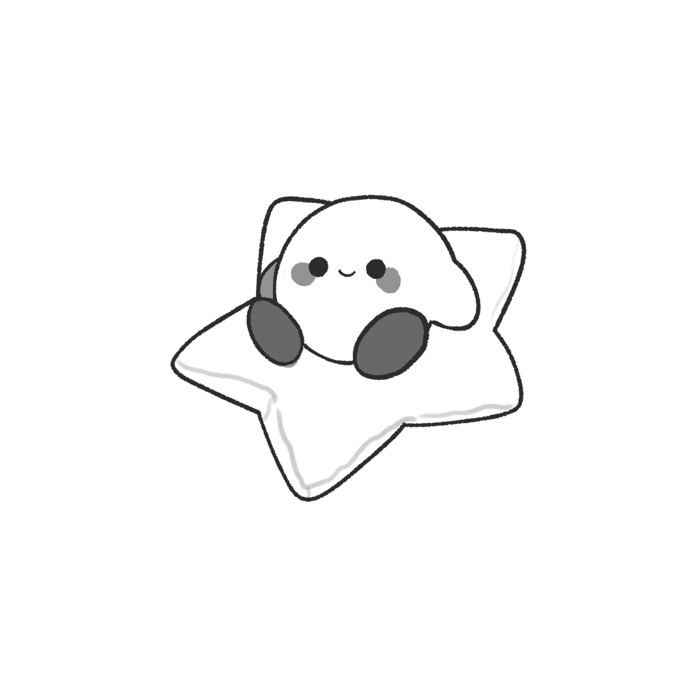 Tatuagem Geek fine line KIRBY_STAR